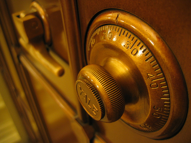 Image of a combination lock