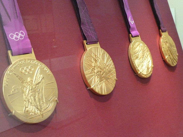 Image of Olympic Gold Medals. Believing in you