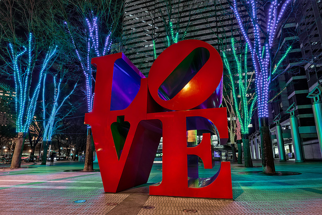 Image of LOVE statue
