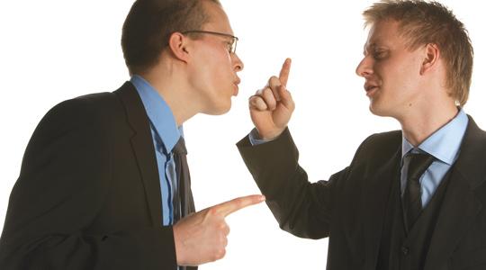 Image of two men arguing