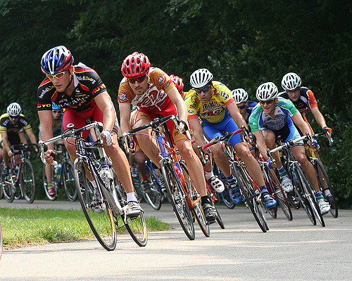 Image of a bicycle race