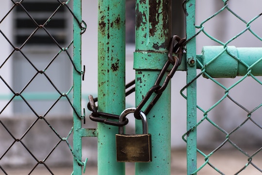 Image of a locked fence