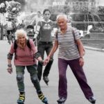 Image of seniors rollerblading