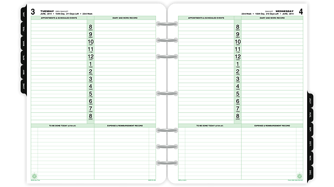 image of a daytimer planner