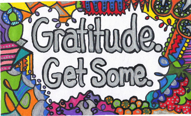 Image of poster saying "Gratitude. Get Some"