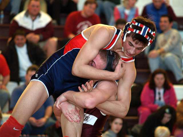 Image of wrestling competition