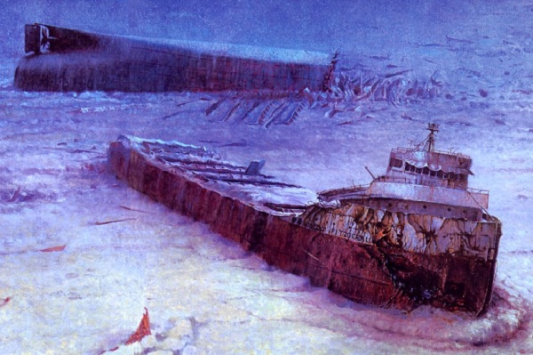 Image of the wrecked SS Edumund Fitzgerald