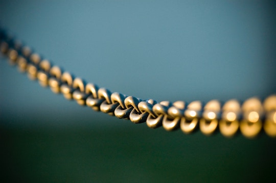 Image of a gold link chain