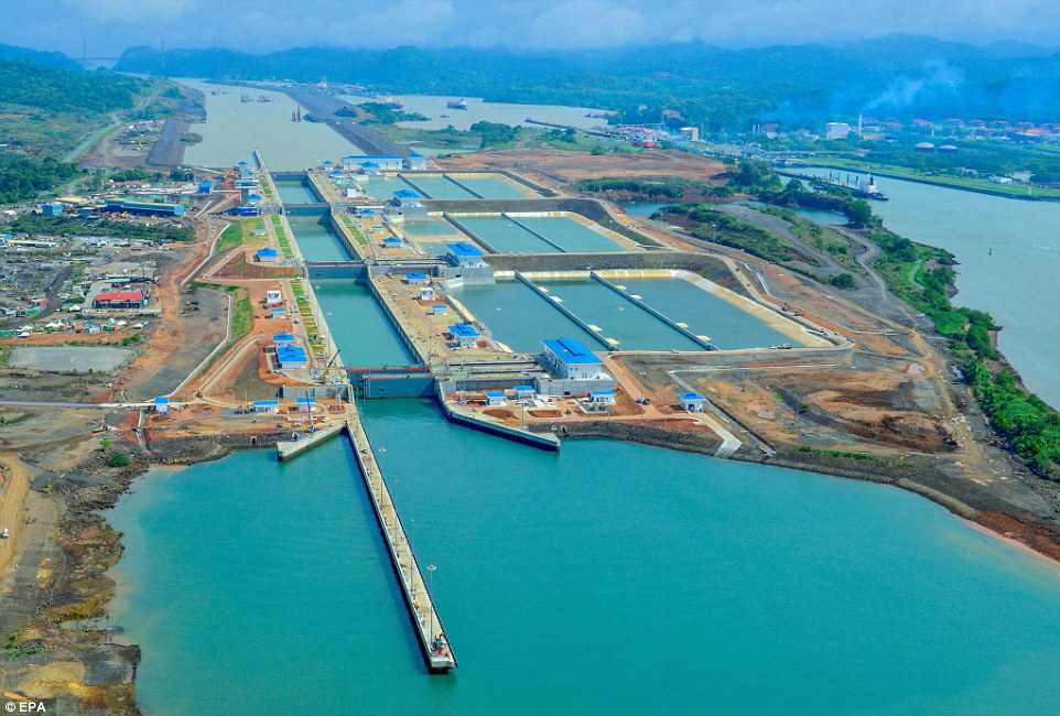 Image of the new Panama Canal