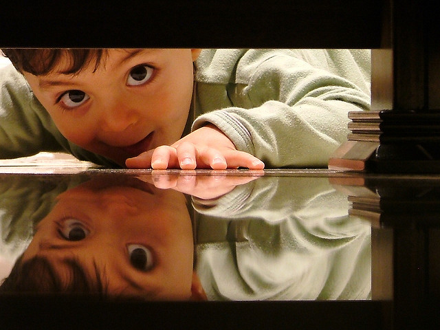 Image of a boy curiosity