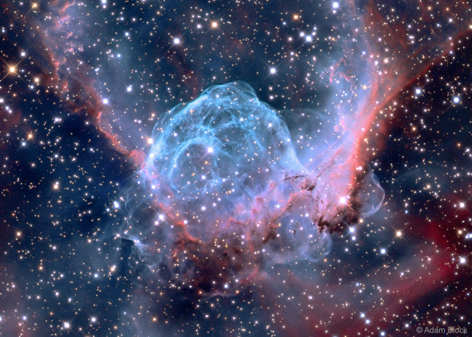 Image of Thor's Helmet Emission Nebula