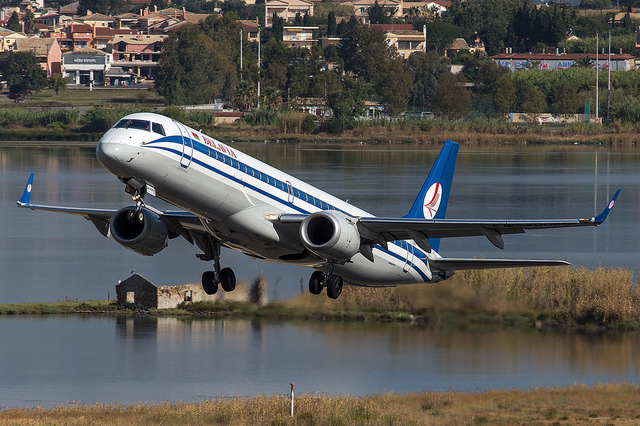 Image of a plane taking off