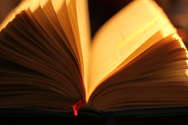 Image of an open book