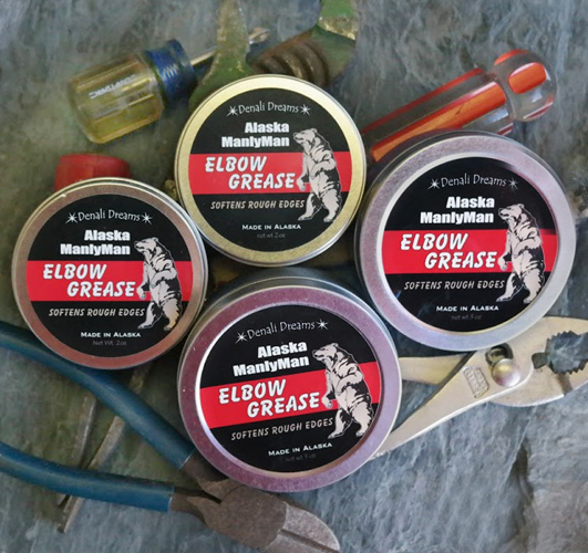Image of "elbow Grease" tins