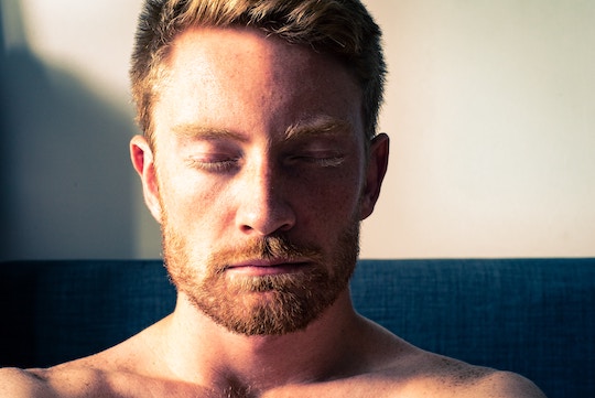 Image of a man meditating