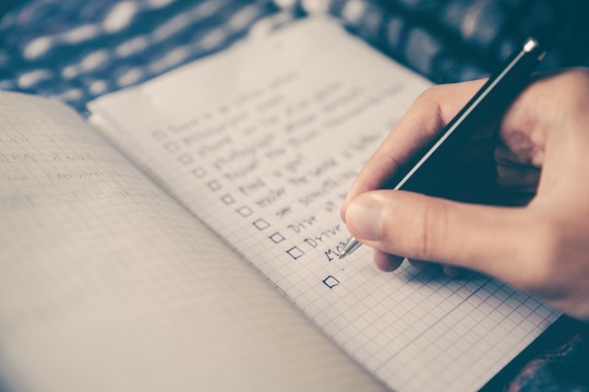 Image of a notebook with a checklist