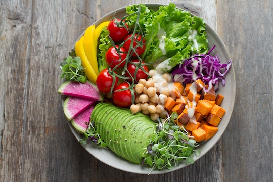 Image of a plate full of fresh veggies